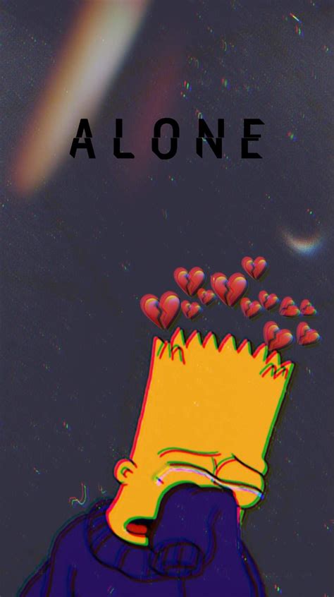 depressed bart simpson wallpaper.